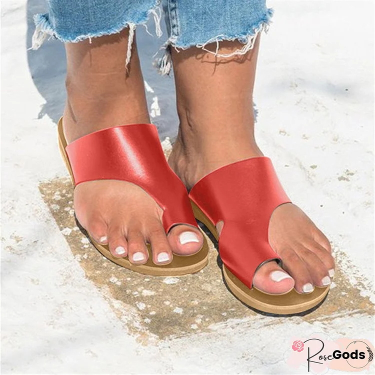 Summer Holiday Open Toe Red Sandals