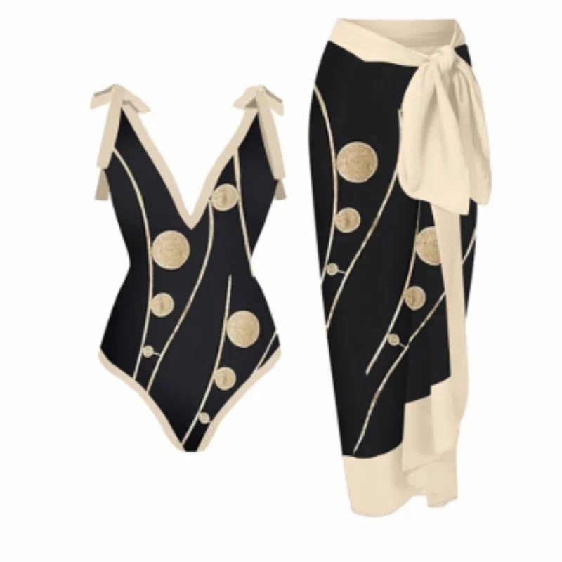 Uveng Uveng One-Piece Bikini Suit Women's Bikini Three-Piece Set