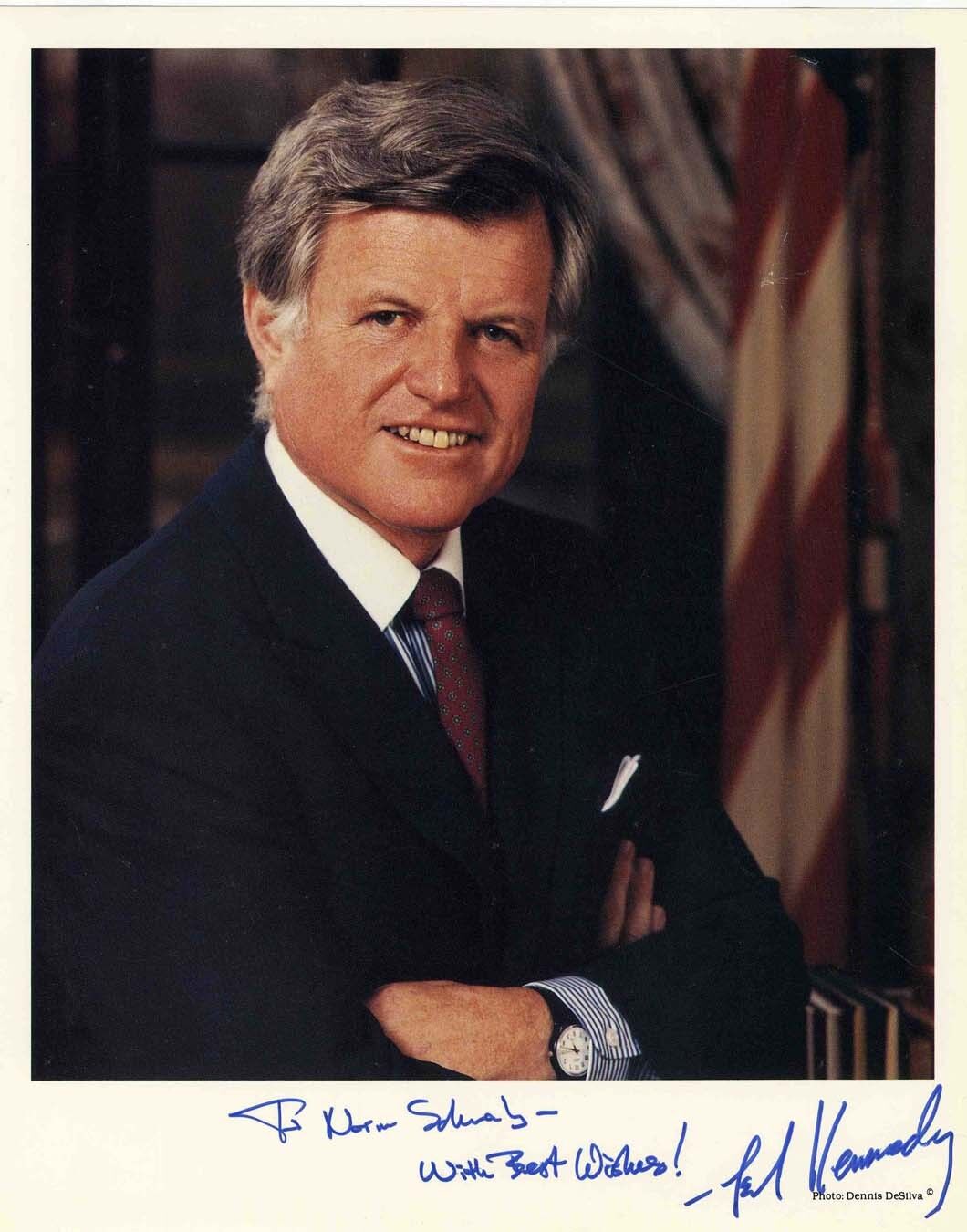 EDWARD 'TEDDY' KENNEDY Autographed Photo Poster paintinggraph - former US Politician - preprint