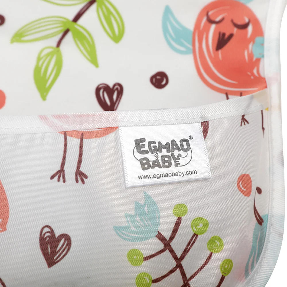 Egmao Baby Waterproof Bibs 2-Pack