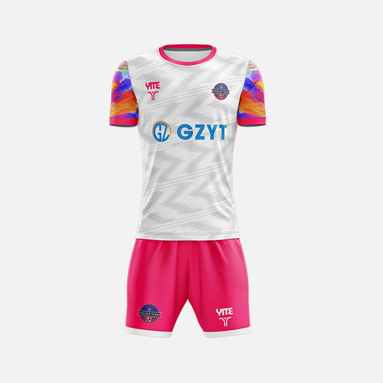 YITE | LZ24-023-Pink And White Soccer Uniforms