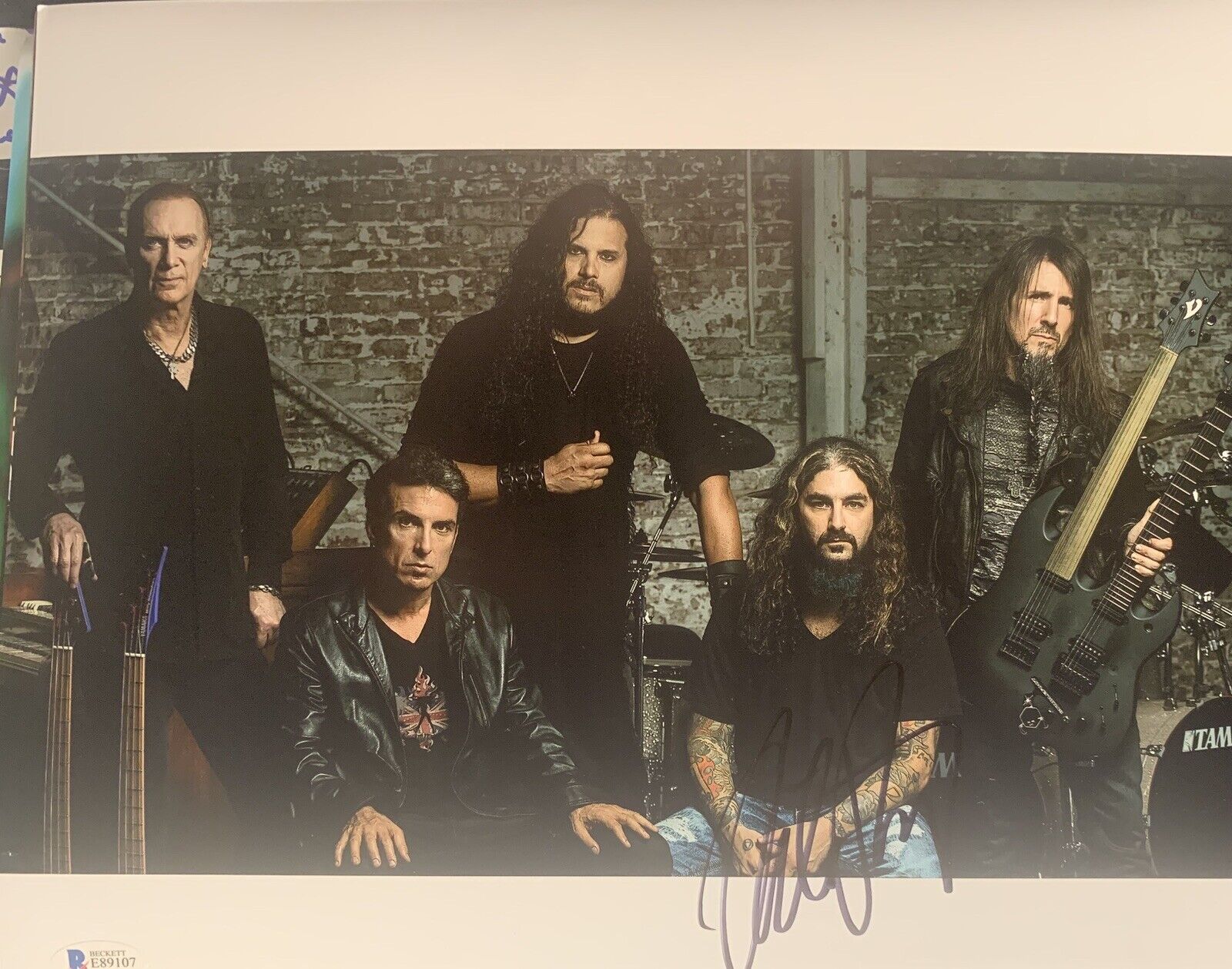 Mike Portnoy signed 11x14 Photo Poster paintinggraph Drummer Sons of Apollo Beckett BAS D6