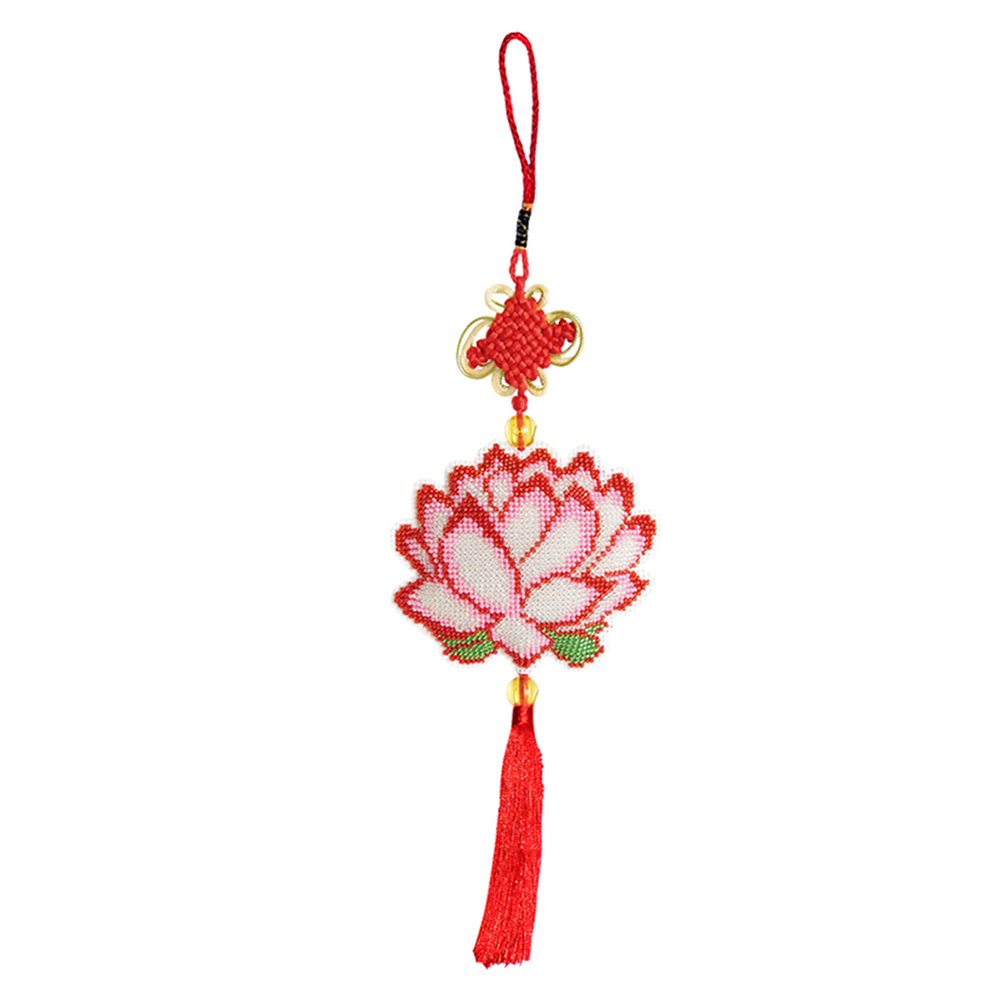 

Lotus - Bead Embroidery Cross Stitch - Keychain, 501 Original