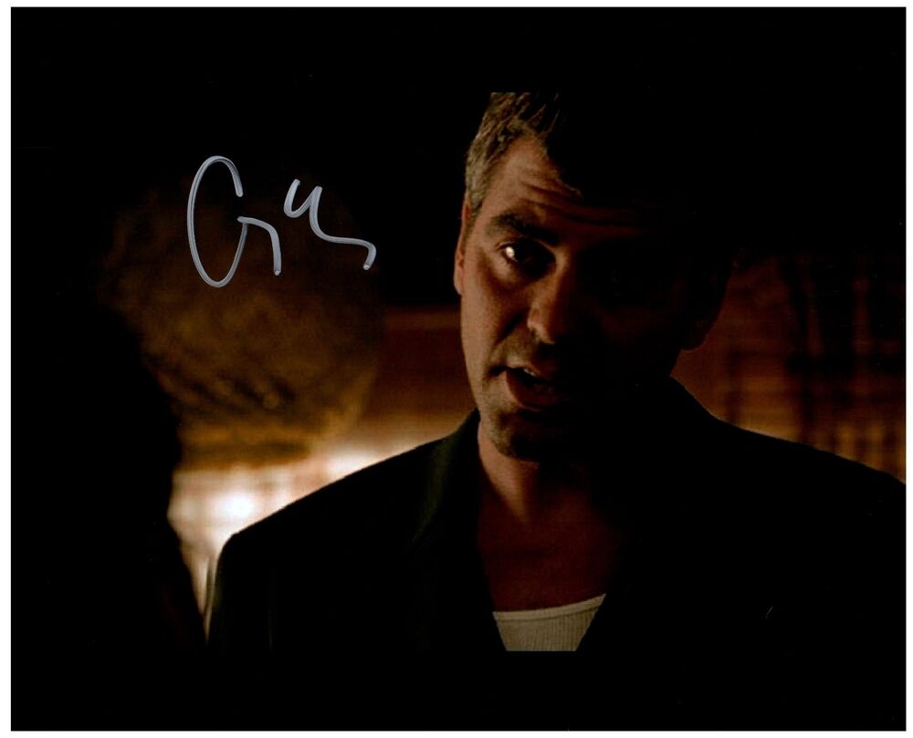 GEORGE CLOONEY Signed Autographed FROM DUSK TILL DAWN 8X10 Photo Poster painting H