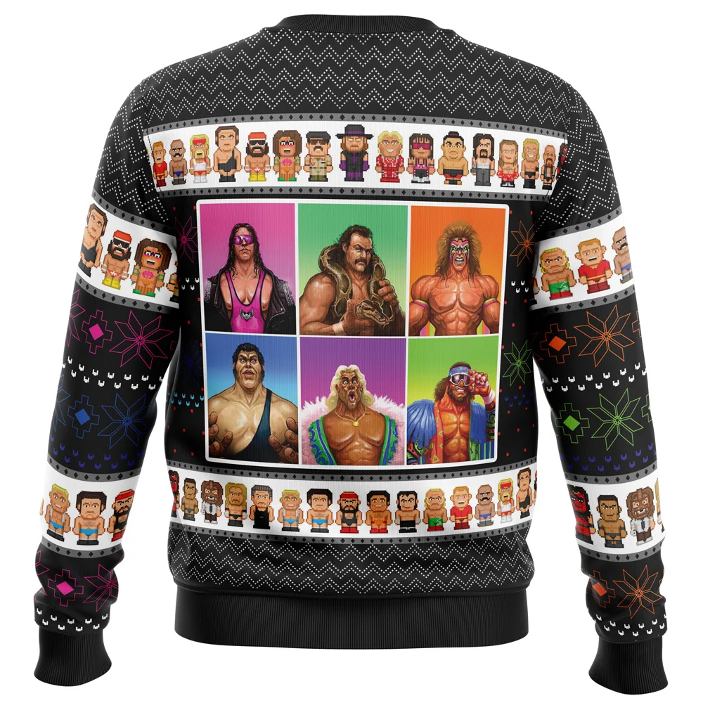 WWF Wrestling Legends Ugly Christmas Sweatshirt
