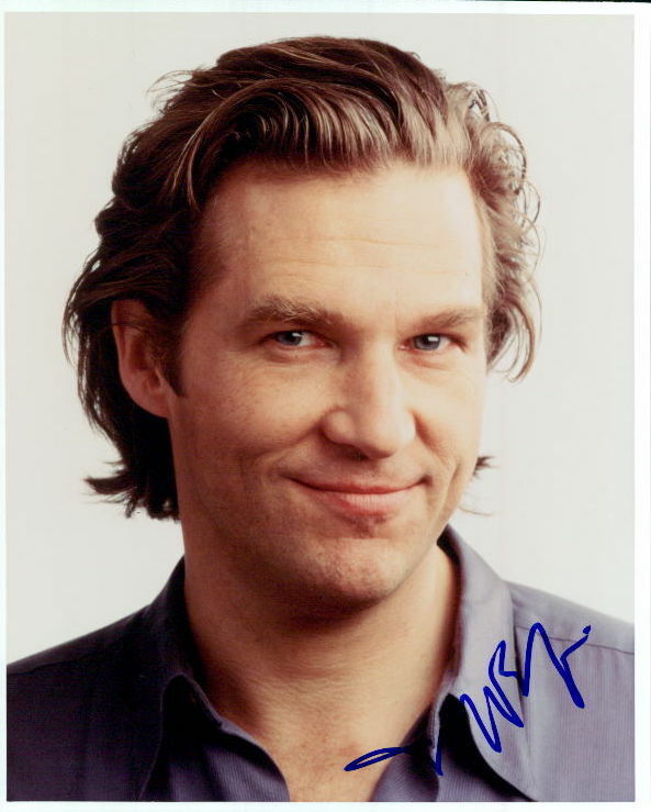 Jeff Bridges in-person signed 8x10 Photo Poster painting