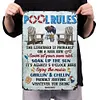 Pool rules - Vintage Metal Signs - 20*30cm/30*40cm - Warning