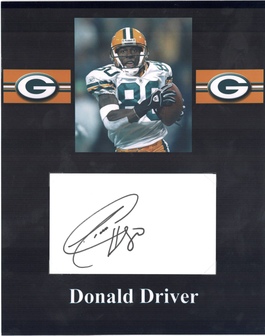 Donald Driver signed autographed 8x10 Photo Poster painting! AMCo! 15599