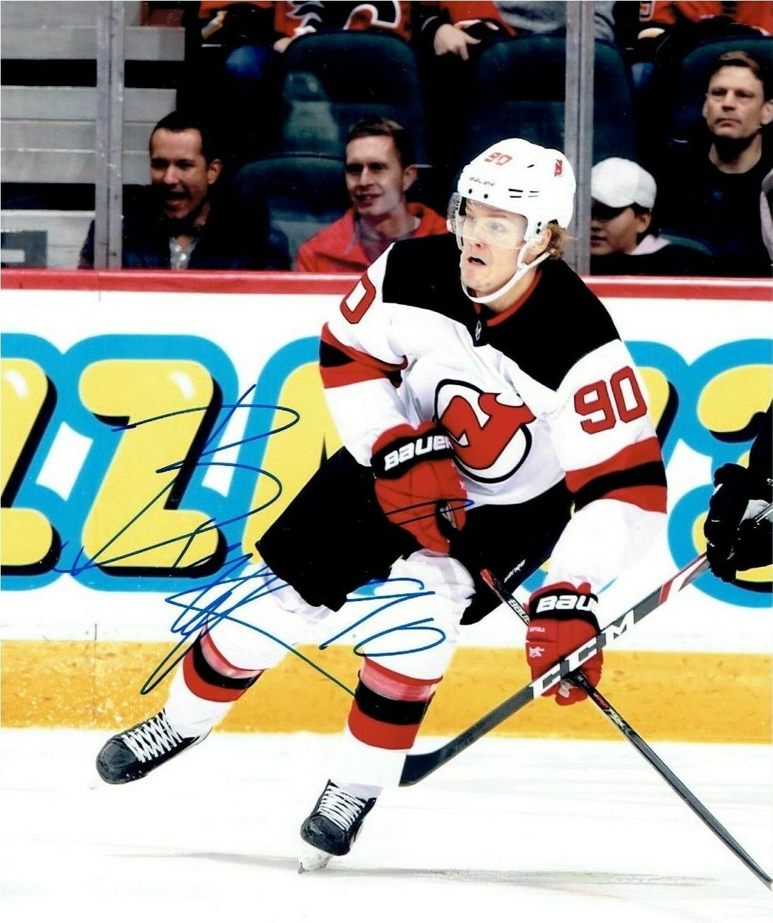 JESPER BOQVIST autographed SIGNED NJ NEW JERSEY DEVILS 8x10 Photo Poster painting