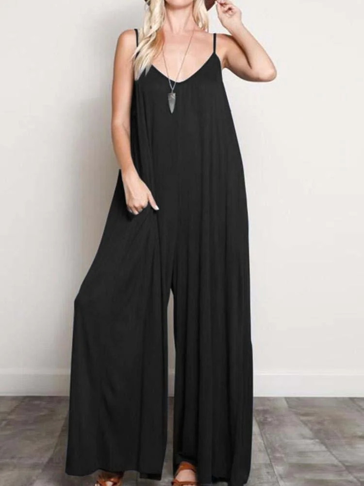 Women's Halter Backless Sexy Jumpsuit