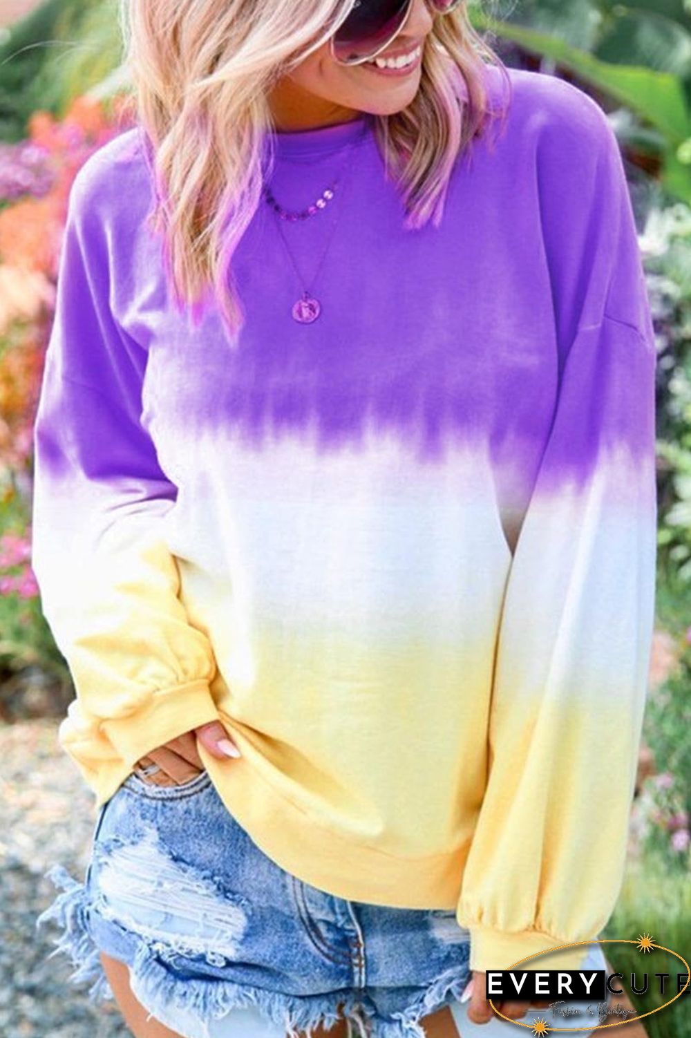 Tie-dye Fashion Color Top(3 Colors)