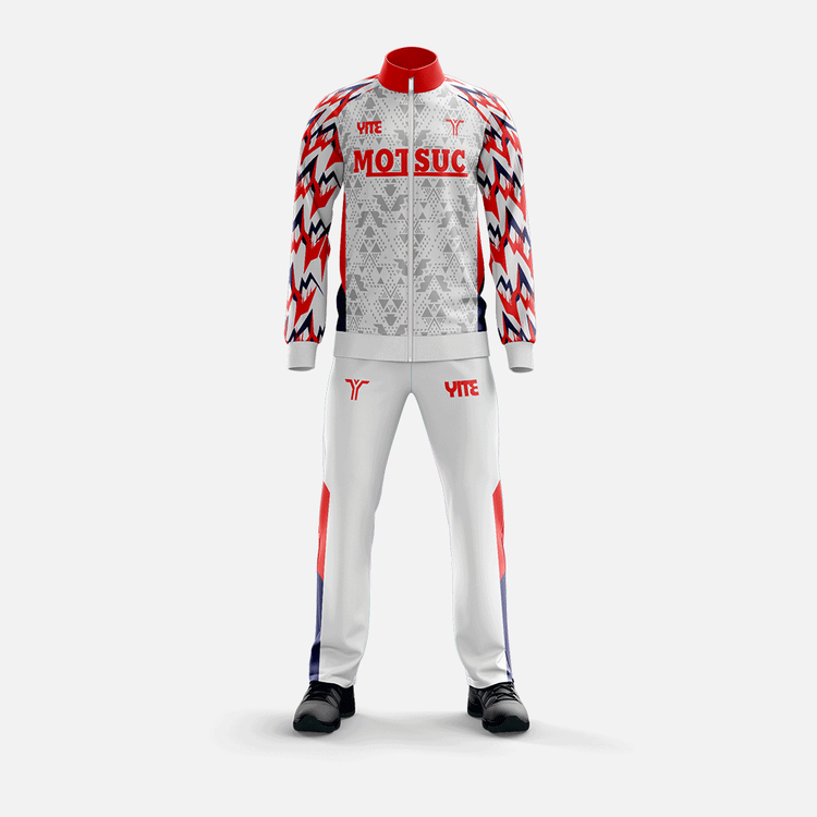 YITE | LWT24-020- White  And Red Tracksuit