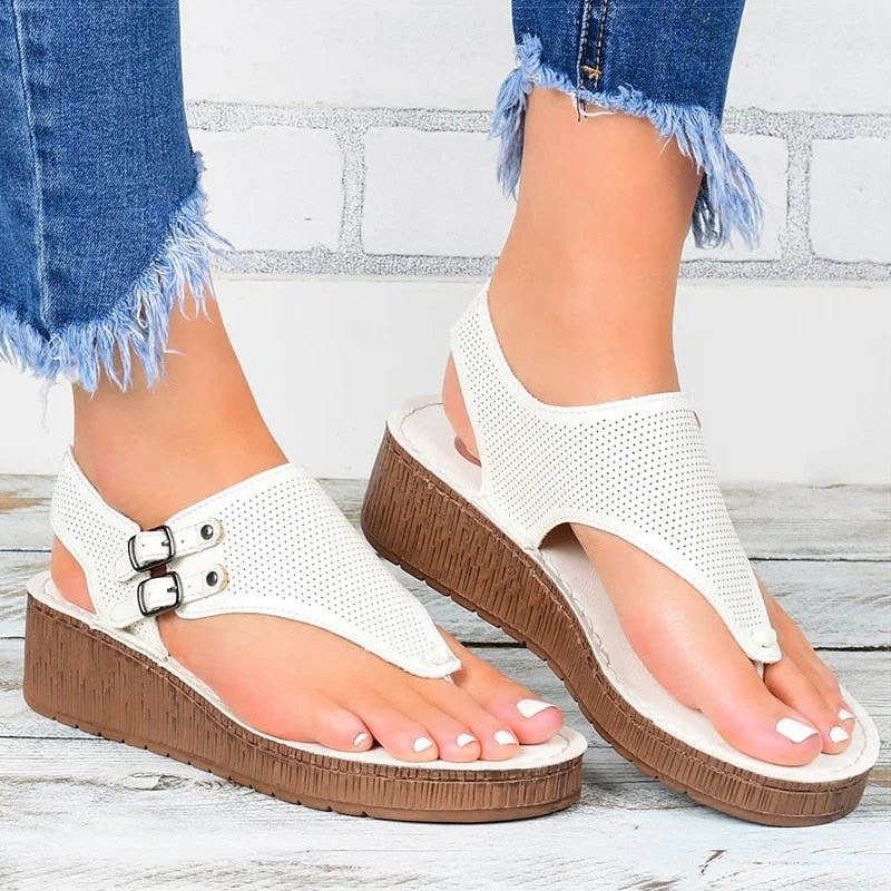 Women Sandals 2020 Platform Sandals With Wedges Shoes For Women Summer Sandals Chaussure Femme Flip Flops Wedge Heels Sandalias
