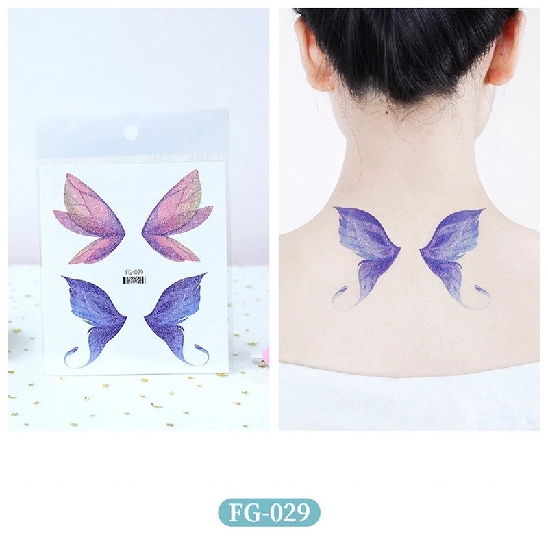 Lady Butterfly Pet Tattoos & Body Art 1 Piece