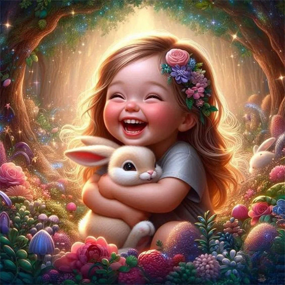 DIY Paint By Number 40*40cm - Bunny Girl