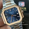 Patek Philippe Cubitus Rose gold and steel Two-Tone Sunburst Blue Dial 5821/1AR Super Clone