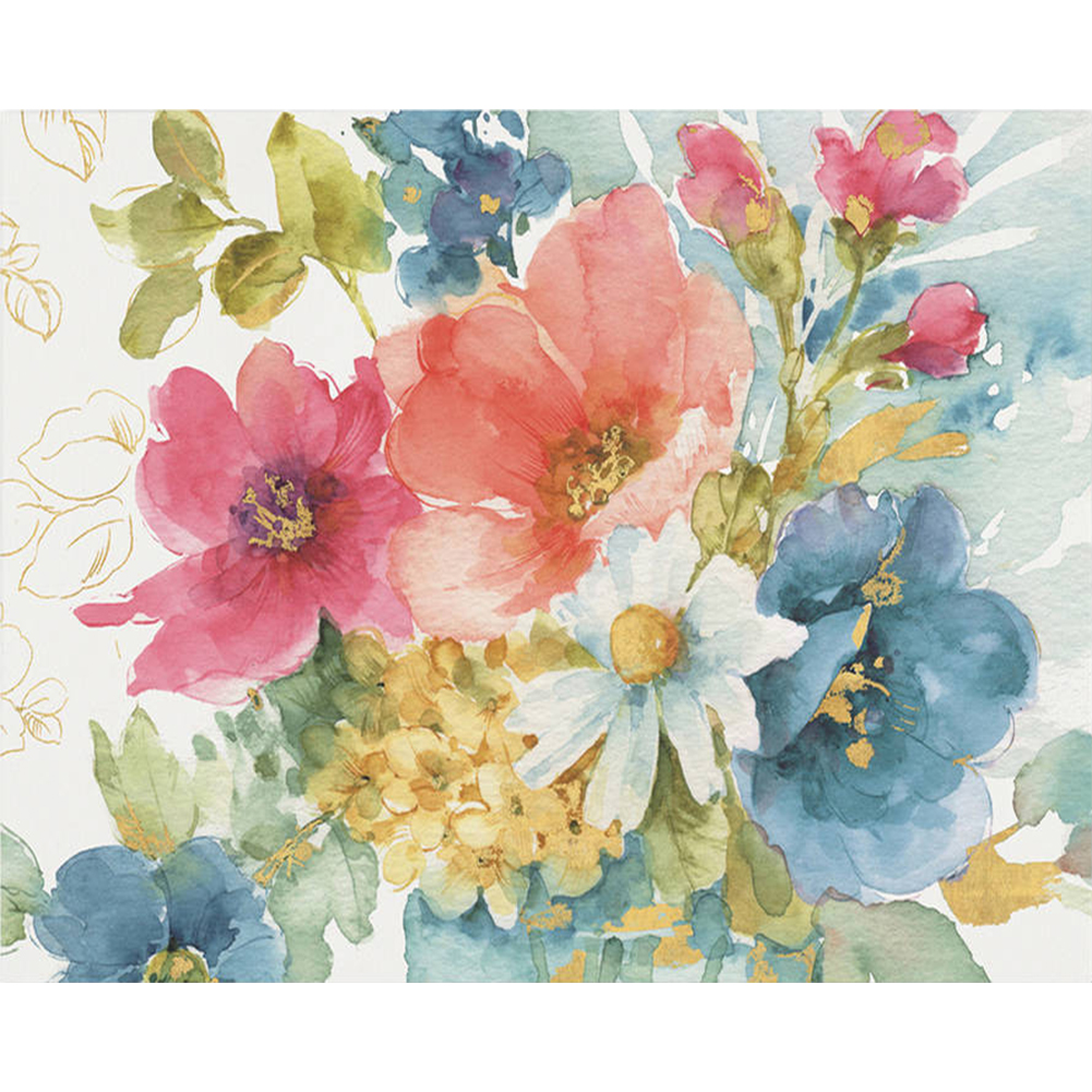 Colorful Flowers-Paint by Numbers-50x40cm