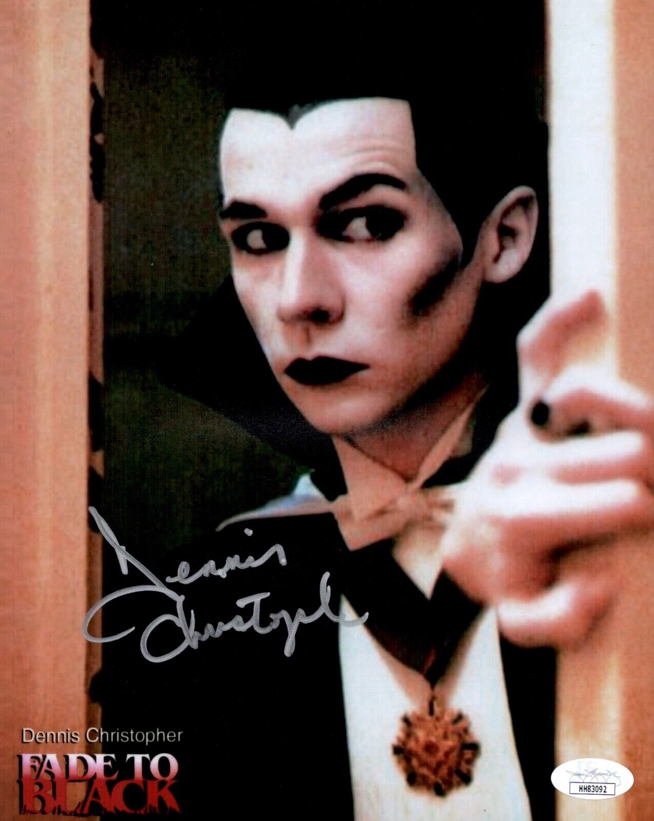 DENNIS CHRISTOPHER Signed FADE TO BLACK 8x10 Photo Poster painting Autograph JSA COA Cert