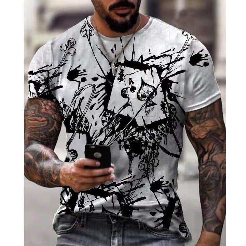 3D Print Quick Dry Retro Vintage Printed T-shirt CII tacday