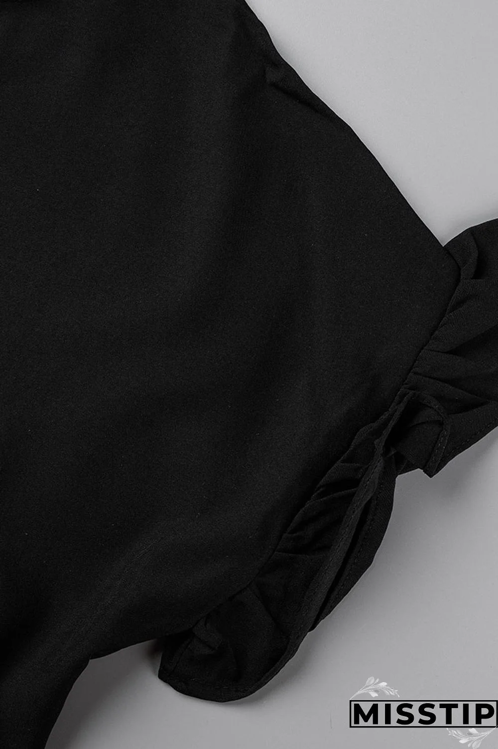 Blue Casual Solid Patchwork Fold Stringy Selvedge O Neck A Line Dresses