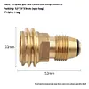 Brass Outlet Adapter Leakproof Gas Conversion Inflation Joint for Camping Picnic