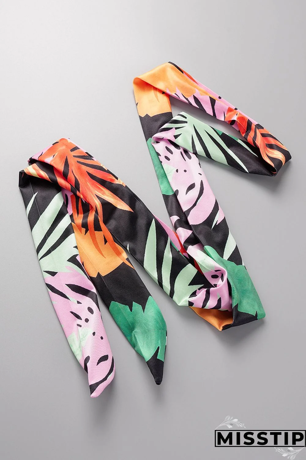 Black Yellow Casual Print Backless Oblique Collar Plus Size Tops