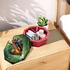 5D DIY Diamond Art Painting Snack Storage Box with Lid Wood Container (Flower)