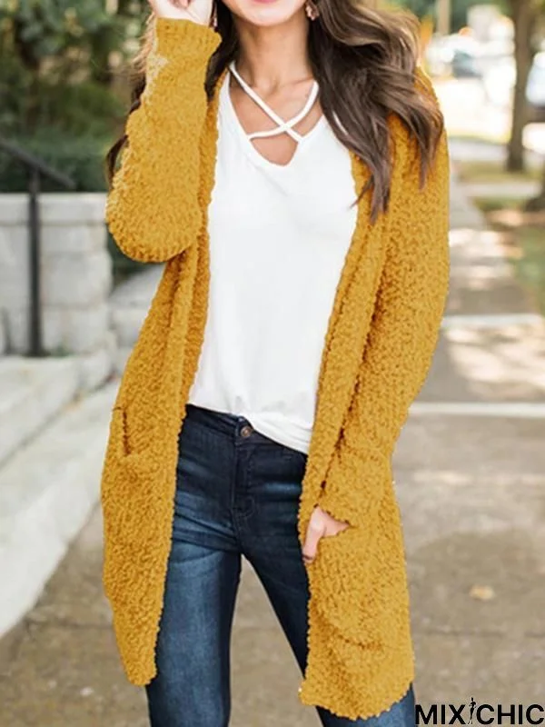 4 Colors Knitting Cardigan Tops