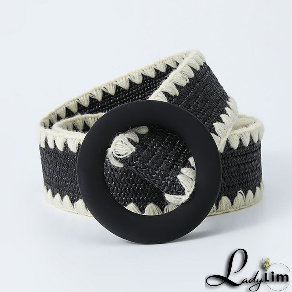 Casual Sweet Color Block Contrast Belts