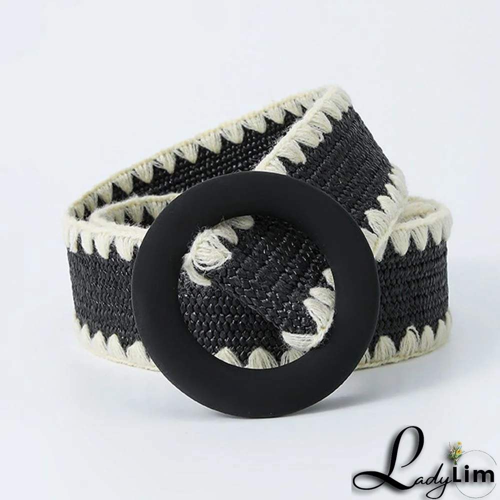 Casual Sweet Color Block Contrast Belts