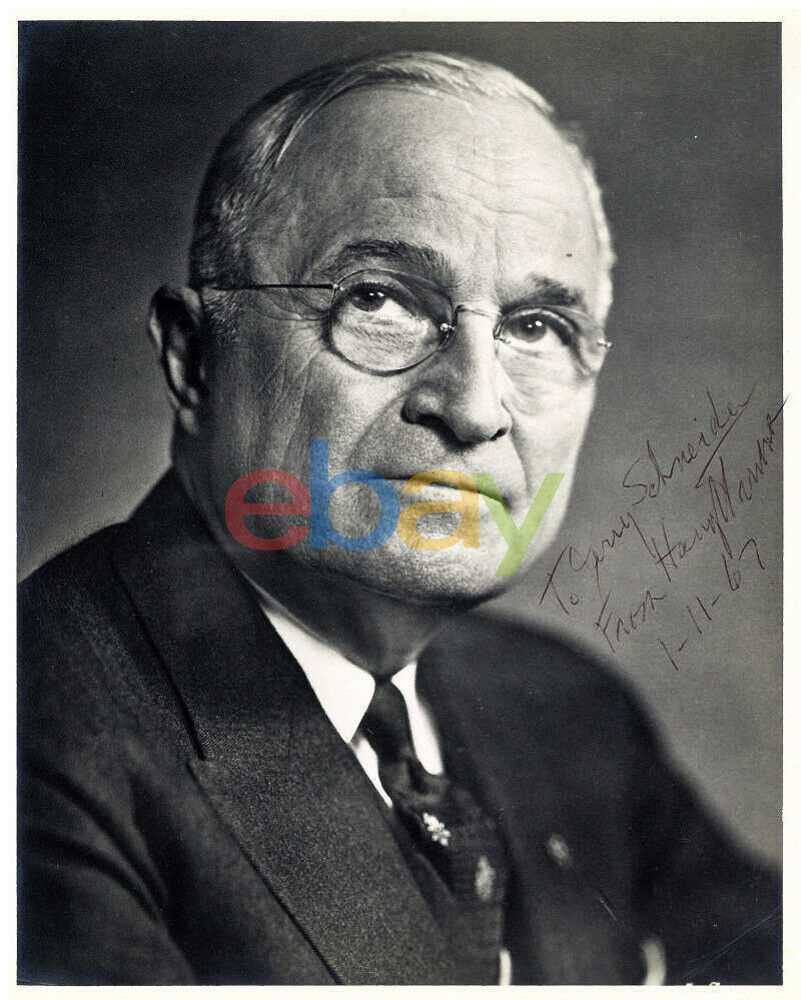 President Harry Truman Signed Autographed 8x10 Photo Poster paintinggraph reprint