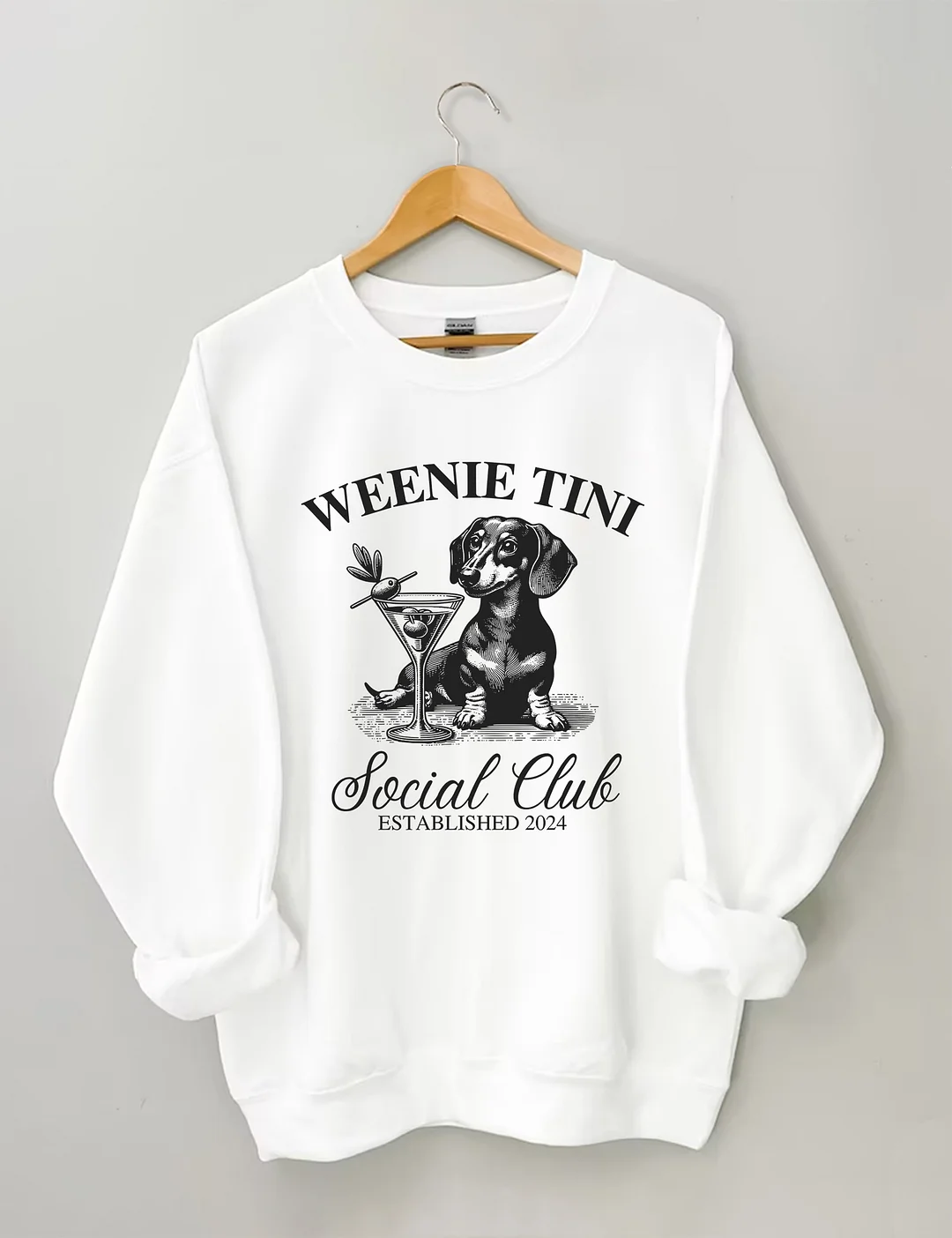 Dachshund Weenie Tini Social Club Sweatshirt