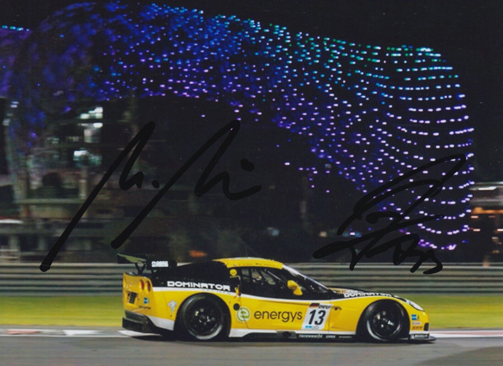 Marc Hennerici and Andreas Zuber Hand Signed 7x5 Photo Poster painting - FIA GT Championship 18.