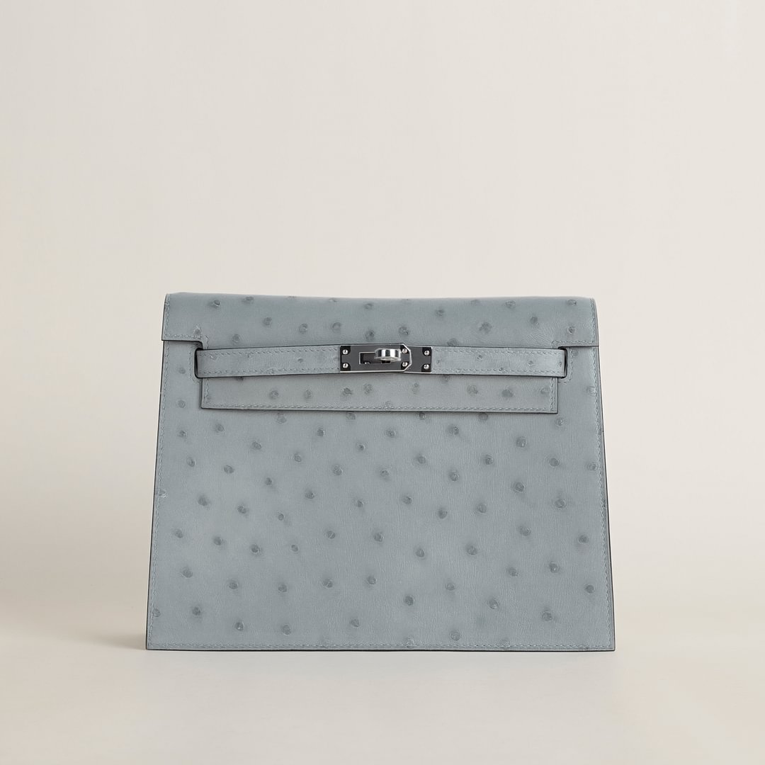 Kelly Danse Ostrich 8U Blue Glacier PHW