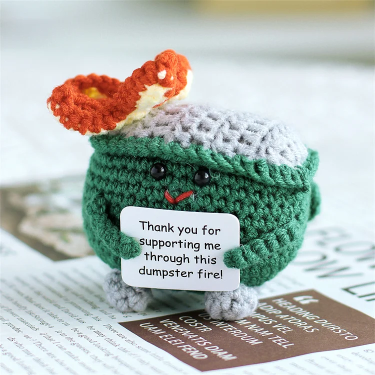 Handmade Emotional Support Dumpster Fire