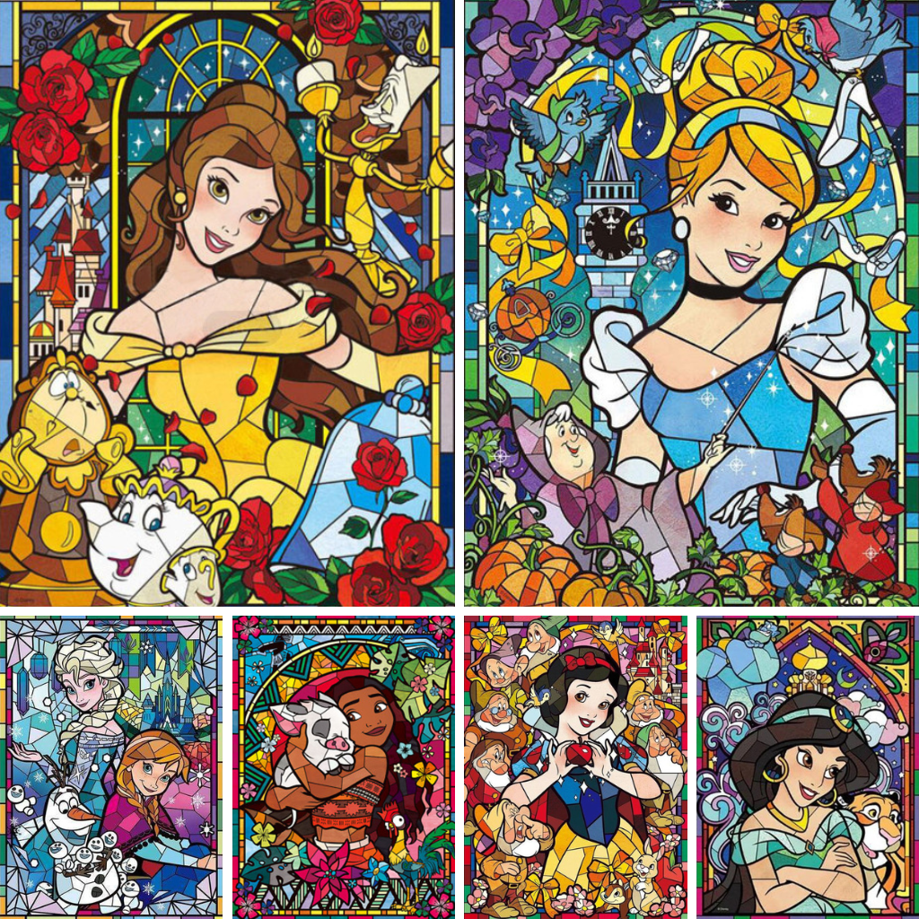 Princess Jigsaw Style 30*40cm(canvas) full round drill diamond painting