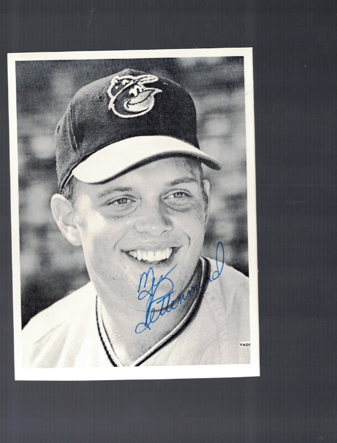 Merv Rettenmund Baltimore Orioles Signed 3 1/2 x 4 3/4 Photo Poster painting W/Our COA RH2