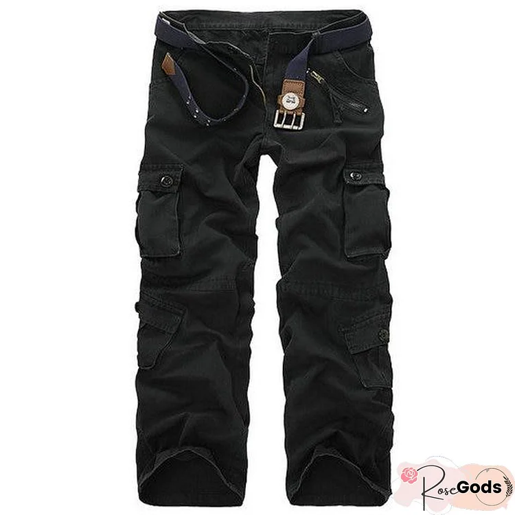 Men Cotton Cargo Pants Men Military Style Tactical Workout Straight Men Trousers Casual Camouflage Man Pants