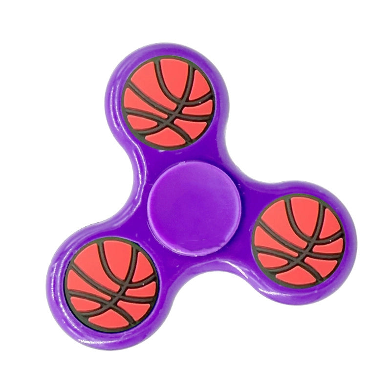 Fashion Solid Color Three-leaf Bracket Fingertip Gyro Toy