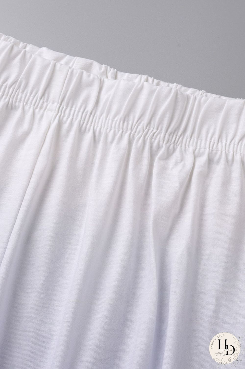 Blue Casual Gradual Change Print Patchwork Slit V Neck Half Sleeve Two Pieces