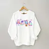 Unisex Halloween Ghost Neon Printed Sweatshirt