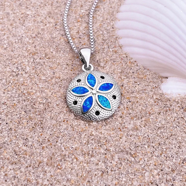 Opal Sand Dollar Necklace