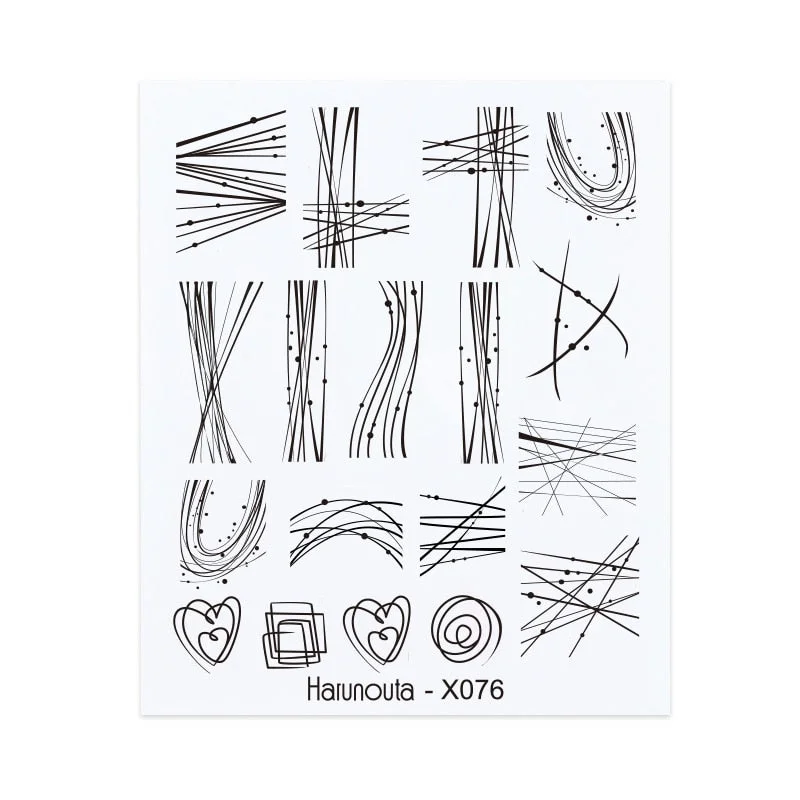 Harunouta Spring Water Nail Decal And Sticker Flower Leaf Tree Green Simple Summer DIY Slider For Manicuring Nail Art Watermark