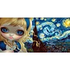 Starry Sky Gir - Round AB Drills Diamond Painting(85x45cm)