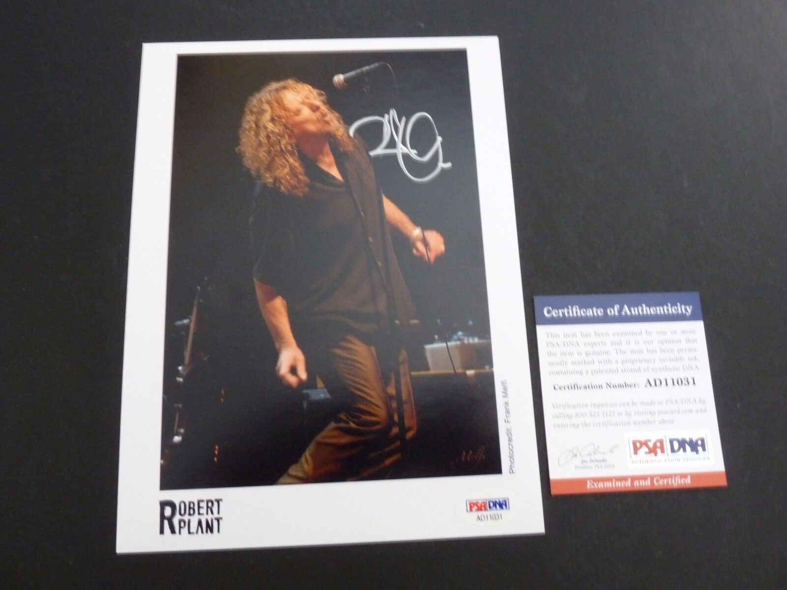 Robert Plant Led Zeppelin Signed Autographed 5x7 Photo Poster painting PSA Certified