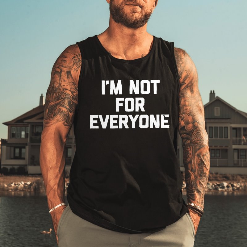 Livereid I'm Not For Everyone Printed Men's Vest - Livereid