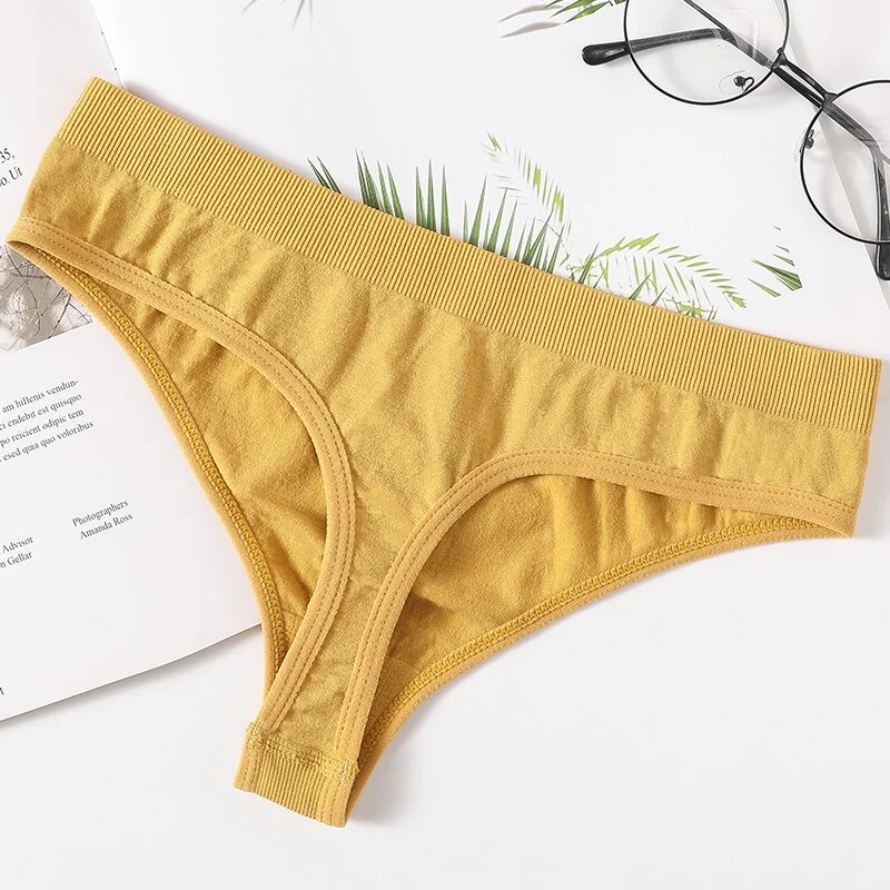 Women Underwear Thongs Sexy Panties G-String Female Underpants Lingerie Seamless Shapewear Sexy Panty High Rise Briefs M-XL