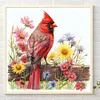 Diamond Painting-DIY Round Part AB Drill Cardinal(45*45CM)