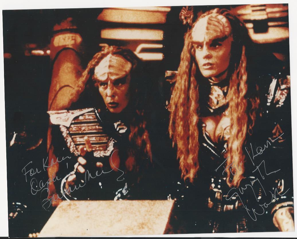 Barbara March & Gwynyth Walsh - Star Trek Generations Photo Poster painting signed by 2