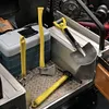 YFGXFXF 1/10 RC Car Scale Accessories Simulation Metal Hammer Axe Shovel Pickaxe for TRX4 Axial SCX10 RC4WD Tamiya CC01 D90 90046 1/10 RC Crawler